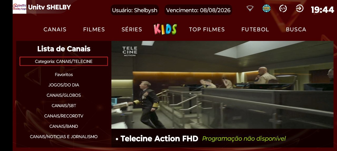 UniTV Shelby (Via usuário e senha) TENHA SEU PRÓPRIO APP PERSONALIZADO